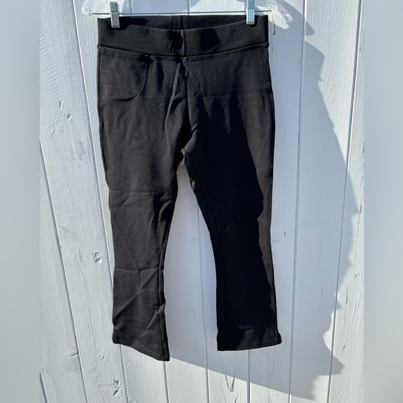 American Giant Ponte Knit Pull On Pants Size 8 Black - Picture 3 of 9